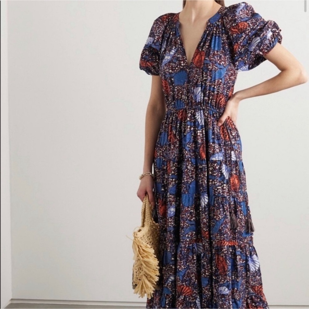 ULLA JOHNSON Claribel midi dress Sz 4 - Picture 2 of 6